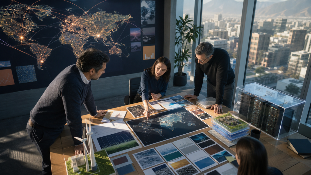 Empresarios chilenos conectados con tendencias tecnológicas globales mediante datos, redes y prototipos